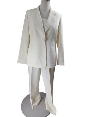 DRESS BARN 3 PIECE SET BLAZER, TANK TOP, TROUSERS SIZE 14